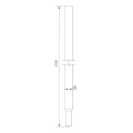 Pica de tierra plegable con conexión cónica Morse; ø 16x1500 mm PV-23-01 (3)