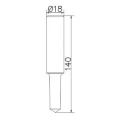 Martillo manual para picas de tierra (galvanizado en caliente) 18x140mm PV-24-02 (2)