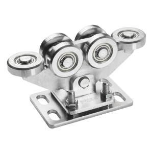 Carro rodante para puertas correderas autoportantes 80/6 rodillos de acero