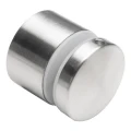 Soporte puntual para vidrio fi 50/30/M10x45, vidrio 8-21,52 mm, AISI 304, sistema plano, satinado 000-262 (1)
