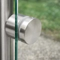 Soporte puntual para vidrio fi 50/30/M10x45, vidrio 8-21,52 mm, AISI 304, sistema plano, satinado 000-262 (3)