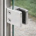 Soporte para vidrio 45x45x26 mm, vidrio 6-10,76 mm, AISI 304, sistema plano, satinado 000-260 (3)