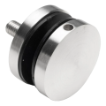 Soporte puntual para vidrio fi 50/8/M10x50, vidrio 8-17,52 mm, AISI 304, sistema plano, satinado 000-266 (1)