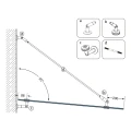 Sistema de marquesinas de vidrio M10 tensor de 3 elementos fi 10 mm vidrio 8-17,52 mm AISI 304 satinado 000-261 (5)