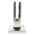 Soporte vertical para vidrio spigot 50x50/100x100 mm vidrio 12-17,52 mm AISI 304 satinado 000-291 (1)