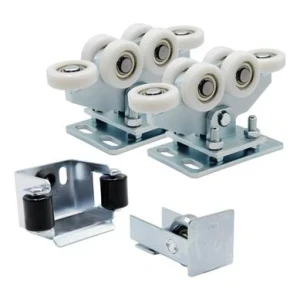 Paquete de carros 80 (6 ruedas, ruedas de nylon) KIT para puertas correderas con accesorios