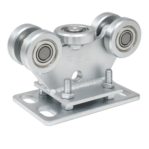 Carro rodante 80 ruedas de acero para puerta corredera con regulación de 5 ruedas