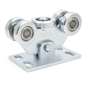 Carro de rodadura 70 para puerta corredera – 5 rodillos, rodillos de acero