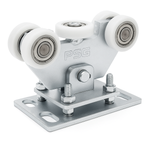 Carro rodante 70 para puerta corredera oscilante 5 ruedas de plástico