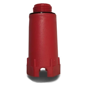 "Tapón de prueba de estanqueidad 1/2\" rojo."
