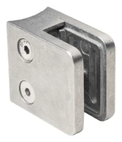 Soporte para vidrio 45x45x26 mm vidrio 6-10,76 mm zamak sistema 42,4 mm crudo