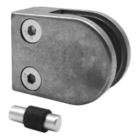 Soporte para vidrio 50x40x26 mm pin vidrio 6-10,76 mm zamak sistema plano en bruto