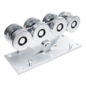 Carro rodante de 8 ruedas para puertas correderas sobre raíl 6V.140