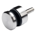 Soporte puntual para vidrio fi 30/13/M8x40 vidrio 6-12 mm AISI 304 sistema plano satinado 000-295 (1)