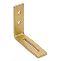Escuadra con regulación KR 1 75x65x20x3,0 zinc galvánico dorado 000-345 (1)