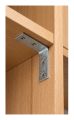 Escuadra para muebles KW 30 30x30x14x1,5 galvanizado en caliente 000-350 (2)