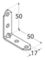 Escuadra de montaje KW 3 50x50x17x2,0 galvanizado dorado 000-348 (4)