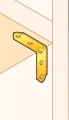 Escuadra de montaje KW 3 50x50x17x2,0 galvanizado dorado 000-348 (5)
