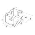 Paquete de carros para puerta corredera: 2× carro (9 rodillos, plástico) + accesorios 000-252 (7)