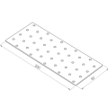 Placa perforada conector carpintero PP 9 80x200x2,0 000-366 (4)