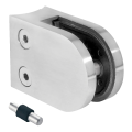 Soporte para vidrio 50x40x26 mm con pin, vidrio 6-10,76 mm, AISI 304, sistema 42,4, brillo 000-264 (1)