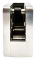 Soporte para vidrio 45x45x26 mm con pasador pin vidrio 6–10,76 mm AISI 304 sistema plano satinado 000-268 (2)