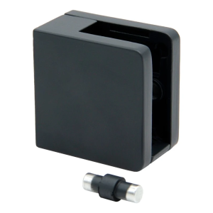Soporte para vidrio 45x45x26 mm para superficie plana con escuadra antracita