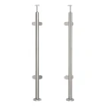 Poste de barandilla esquinero para cristal fi 42,4x1060/1102,4mm 4 sujeciones pulido 000-559 (1)