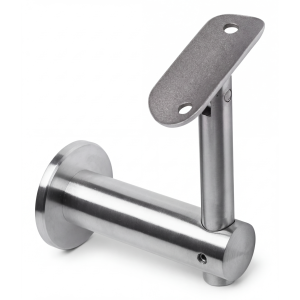 Fijación de pasamanos a pared fi 50mm articulada AISI304 sistema 42,4 satinado