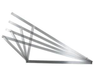 Triángulo de montaje ajustable 15-30° vertical aluminio 6060 1500x580x1050 mm