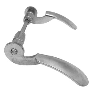 Manilla de puerta PSG de acero forjado galvanizado H145×L85 mm – juego liso