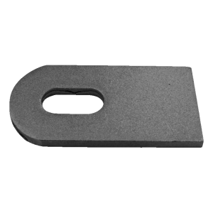 Conector de acero L120 para bisagra de puerta M18 – apertura 180°