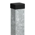 Poste de valla 80x80x2 mm, longitud 2,4 m, galvanizado 000-489 (1)