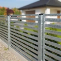 Poste de valla 80x80x2 mm, longitud 2,4 m, galvanizado 000-489 (3)