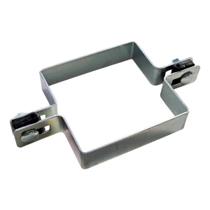 Abrazadera intermedia para paneles de vallado 100x100 mm galvanizada