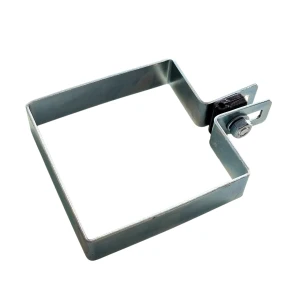 Abrazadera terminal para paneles de vallado 100x100 mm galvanizada
