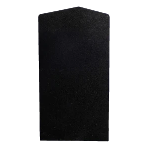 Tapa lateral izquierda Kozza para perfil de barandilla U KE 100 – negra, aluminio