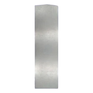 Kozza KE 100 – tapón lateral izquierdo de aluminio para perfiles de barandillas de vidrio completo tipo U