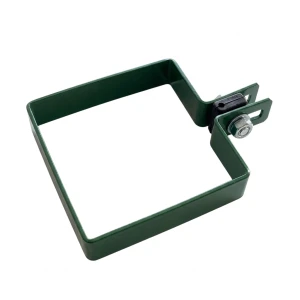 Abrazadera final para paneles de vallado 100x100 mm verde