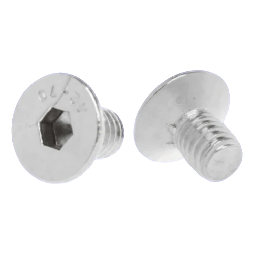 Tornillo de cabeza avellanada M6x10 DIN 7991 – acero inoxidable A2 (AISI 304), hueco hexagonal 000-815 (1)