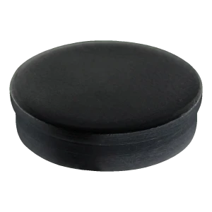 Kozza – tapón de aluminio negro para perfiles de barandillas de cristal KE 105