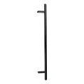 PSG tirador de puerta unilateral redondo negro 32×1200 mm AISI 304 – montaje 45° 000-721 (1)