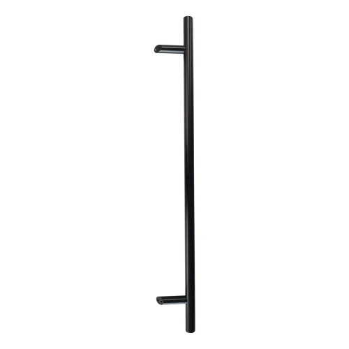 PSG tirador de puerta unilateral redondo negro 32×1200 mm AISI 304 – montaje 45° 000-721 (1)