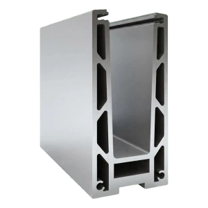 Kozza KF 1000 – perfil de aluminio en U para barandillas de cristal completo 5000 mm con drenaje