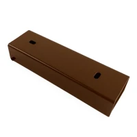 Perfil C conector soporte para zócalo 200x55 marrón