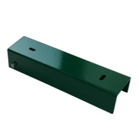 Perfil en C conector para soporte de zócalo 200x50 verde