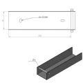 Perfil en C - Conector para zócalo 200x50 marrón GPV-700-35 (3)