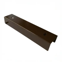 Perfil omega conector soporte para sobrecimiento 250x50 marrón
