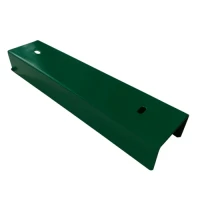 Perfil en U conector soporte para zócalo 250x55 verde