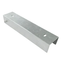 Perfil en C conector soporte para zócalo 250x55 galvanizado